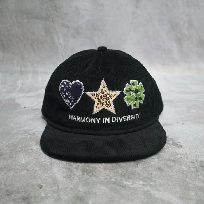 Rope Hat Variety Corduroy Black Topi Rope Hat Corduroy Deepneve