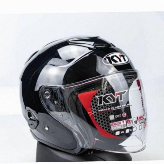 Helm Motor KYT Kyoto SNI Pria Wanita Dewasa Berkualitas Bonus Stiker KYT Pengendara Harian
