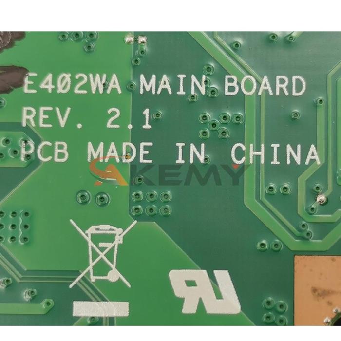 E402WA Motherboard Laptop E2-6110 E1-7010 CPU 2GB 4GB RAM untuk ASUS