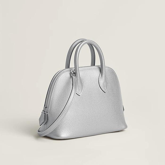 HERMES,Bolide 1923 mini bag,silver