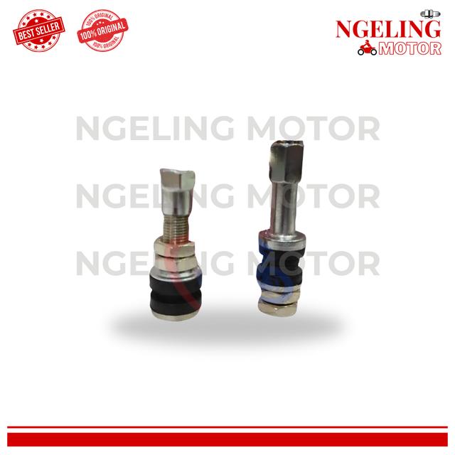Pentil Tubles Federal Original Besi Chrome Karet Short Long 48mm Untuk Ban Motor Tubeless Panjang Pe