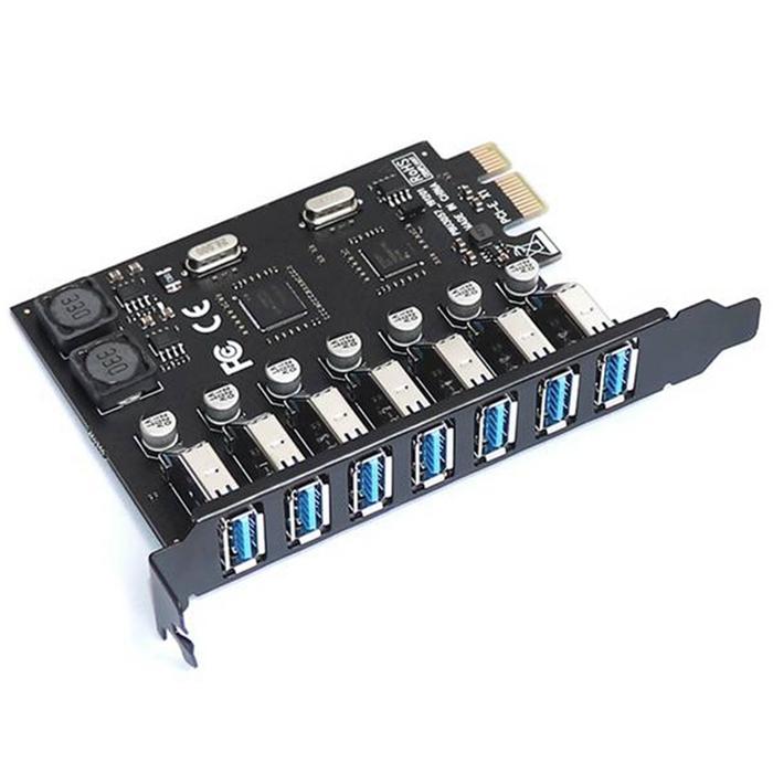 USB 3.0 PCI Express Adapter PCI E to 7 Ports USB 3 Expansion Adapter
