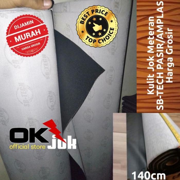kulit jok pasir amplas SB-TECH METERAN 140cm x 100cm bahan jok motor RoadRace