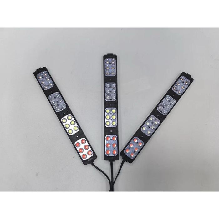 Lampu Led Modul Kolong Truk Bis 12 Volt 24 Volt Nyala Kedip Merah Biru Hijau Kuning 24 LED 24 WATT