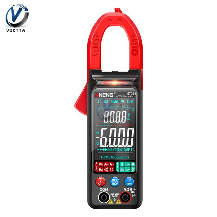 ANENG ST211 ST Digital Clamp Meter  NCV Ohm Test 6000 Counts