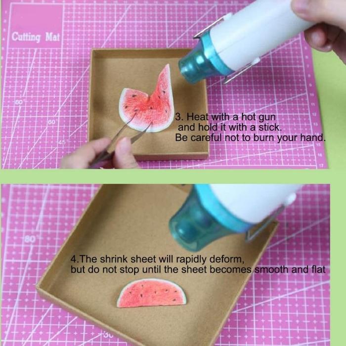 10Pcs Paper Shrink Heat Shrink Sheets 20*29Cm Shrink Plastic Craft Shrink Paper Diy Multifungsi Shri