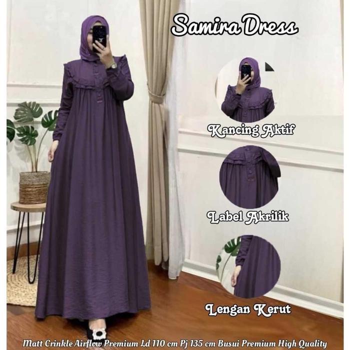 Gamis Model Terbaru 2025 / Baju Gamis Lebaran Model Terbaru / Gamis Simple Elegan /