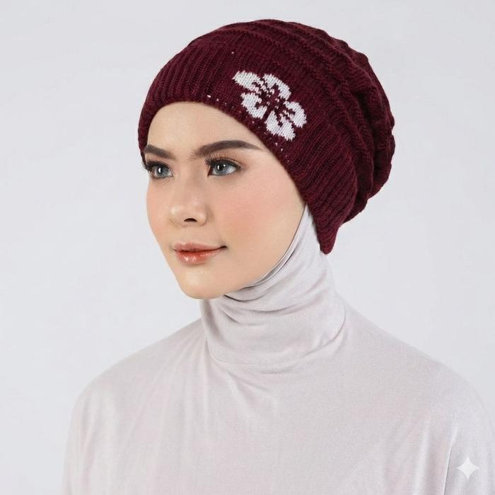 Ciput rajut premium, kerpus turban nenek turkish rajut premium, tebal, nyaman, tidak gerah, anti ges