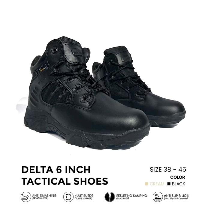 Sepatu Tactical Delta 8inci hitam original import boot military