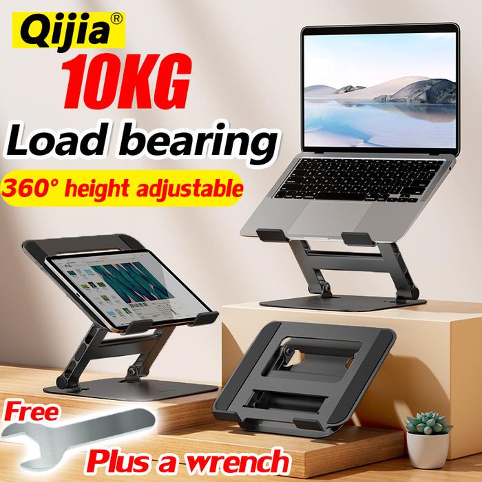 QIJIA Stand Laptop Stand Penyangga Laptop Stand Holder Lipat Adjustable Anti Slip Untuk Laptop/Noteb