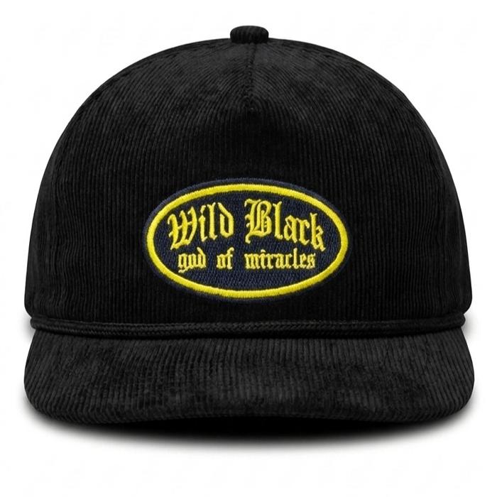 WILDBLACK | Topi Rope Hat Classic Corduroy Black | god of miracles