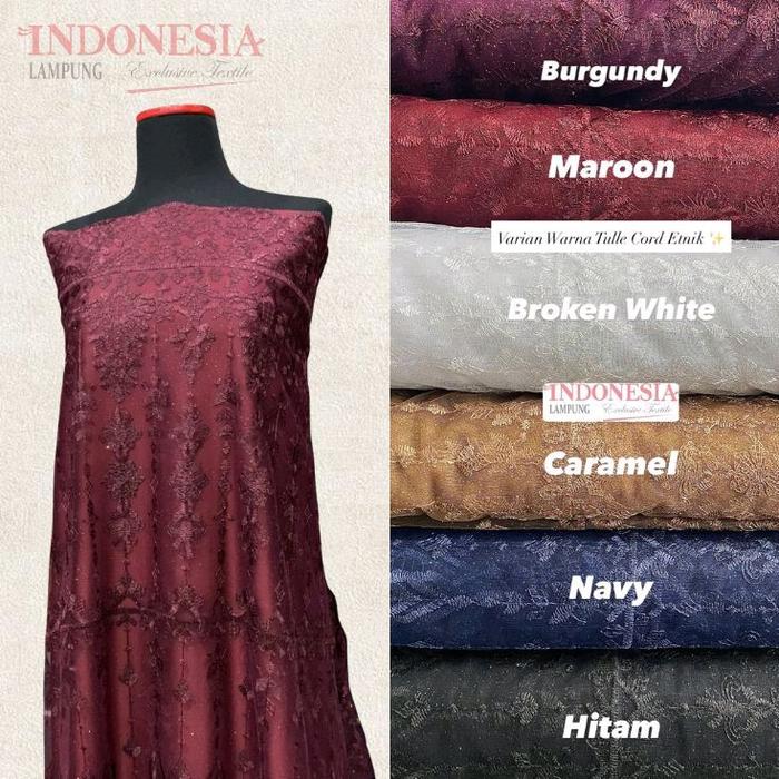 KAIN TULLE CORD ETNIK GLITTER