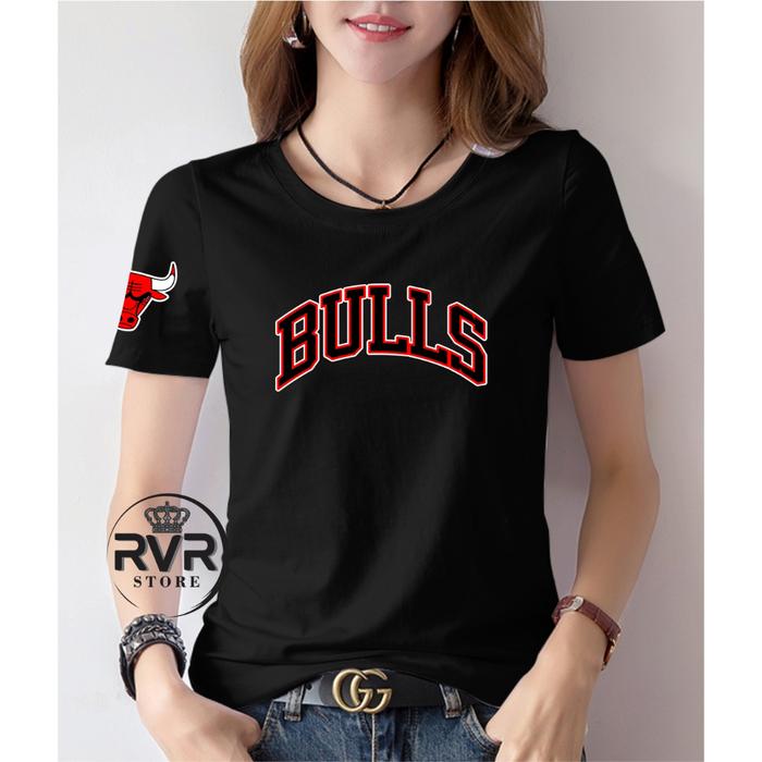 Promo Kaos Lengan Pendek Viral Dewasa Pria/ Wanita Bulls Chicago Gambar Sablon Printing Dtf M-L-Xl-X