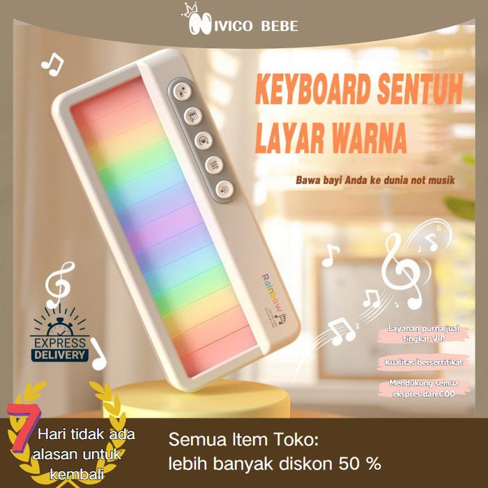 NIVICO BEBE Piano Anak Piano keyboard Piano Elektronik Untuk Anak Piano Elektronik Multifungsi Piano
