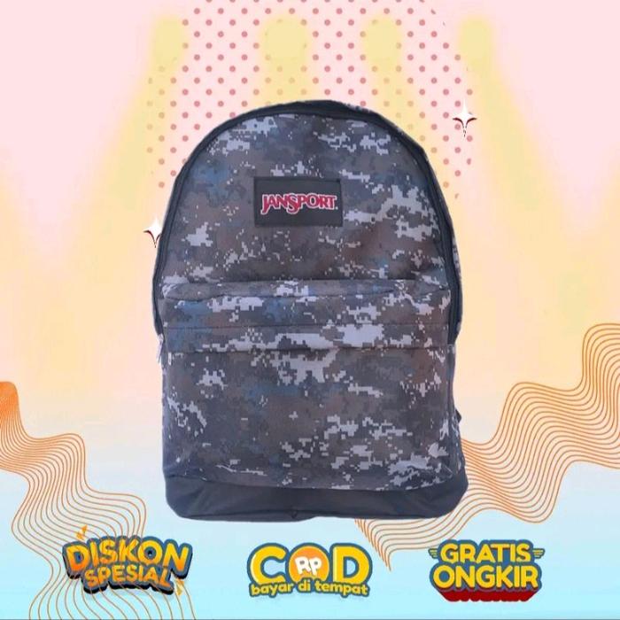 Tas Ransel Jansport Kekinian Anak Sekolah SD-SM Fashion Laki-Laki dan Perempuan - Backpack