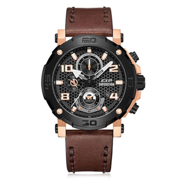 EXPEDITION 6769 GC KULIT PRIA ORIGINAL GARANSI 1TAHUN Jam Kaca Stainless Watches