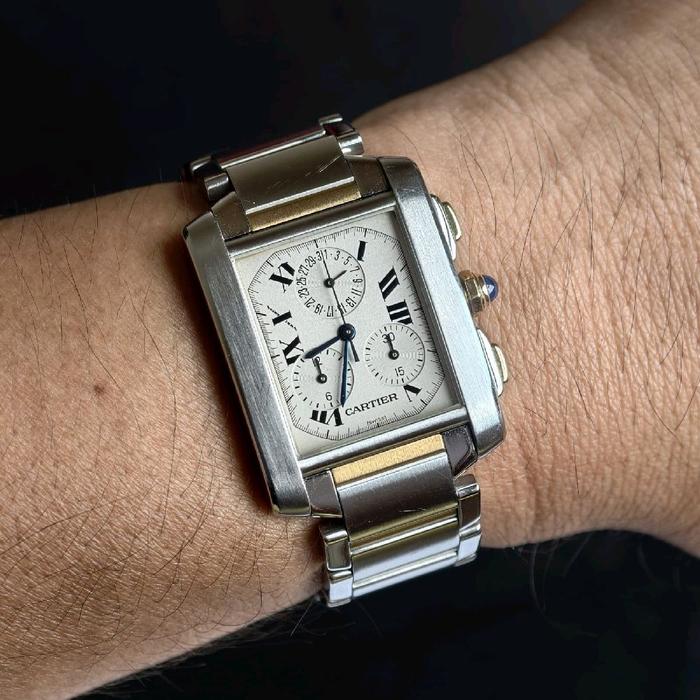 Cartier Tank Francaise chronoflex Twotone