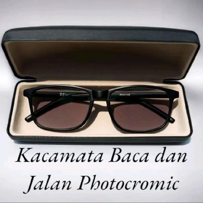 Kacamata Baca Pria Elegan Progresif Baca dan Jalan Lensa Photocromic Anti Radiasi kacamata plus pria