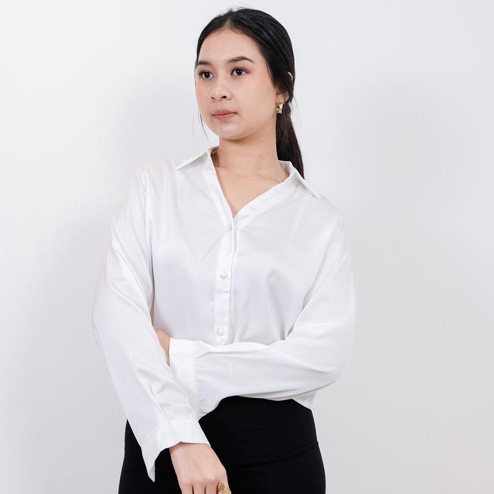 Rouma Shirt / Shirt Satin / Kemeja Satin - GURLBUCKET