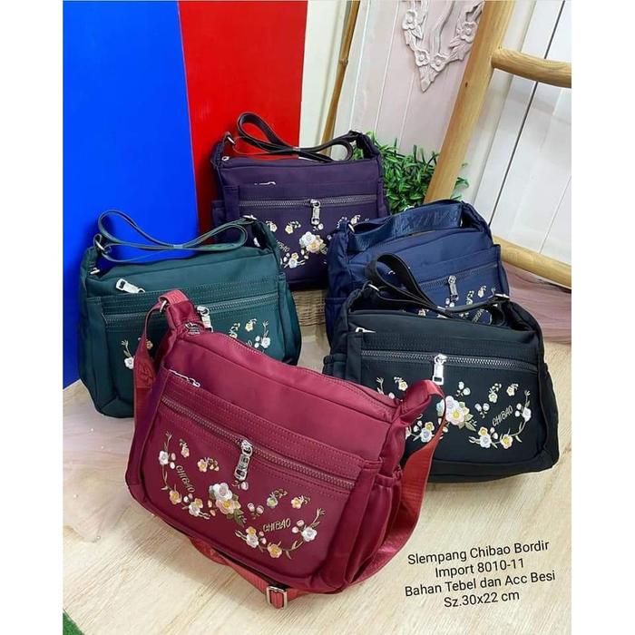 Tas Chibao Slempang 8010-11 Motif Bunga TERBARU. Tas Slempang Chibao Tas Slempang Chibao Tas Chibao 