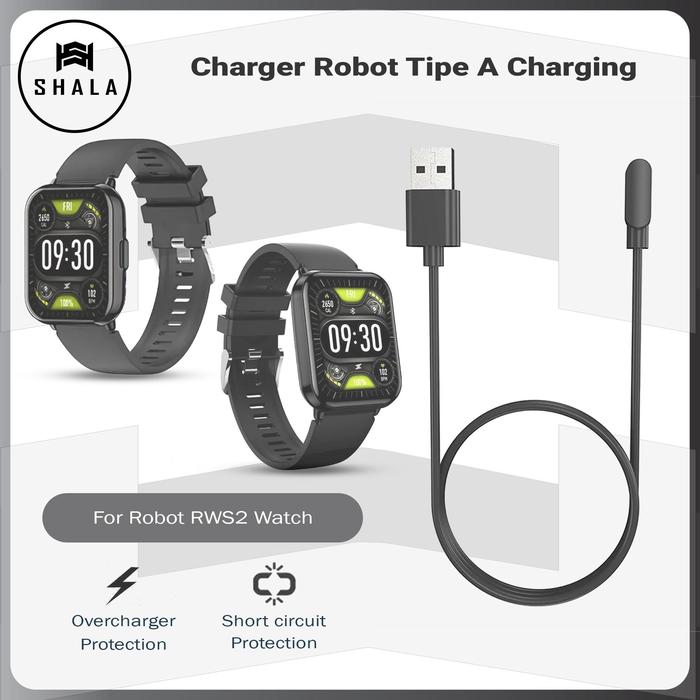 Kabel Charger Robot RWS2 Smartwatch Tipe A Charging