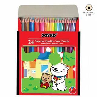 Pensil Warna Panjang 24 Warna - Joyko CP-24PB MURAH!