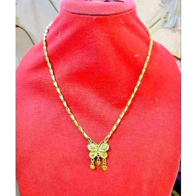 Kalung liontin 1 suku terbaru Lapis Emas 24k. pajang 45cm perhiasan mas