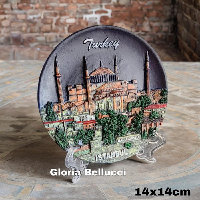 SOUVENIR PIRING TURKEY HAGIA IA TURKI DINDING ISTANBUL AYASOFYA TURKIYE
