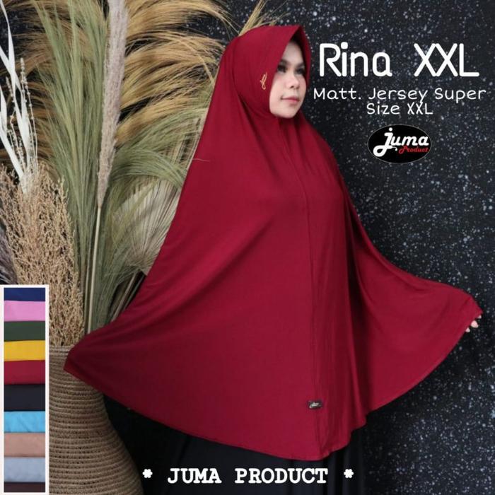 Hijab juma XXL Jumbo Muslim Syari Kerudung Instan Pad Cantik