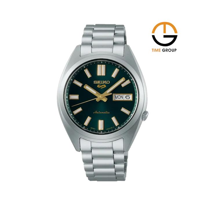 JAM TANGAN PRIA SEIKO 5 SPORT SRPL57K1 SNXS AUTOMATIC VINTAGE GREEN DIAL STAINLESS STEEL STRAP