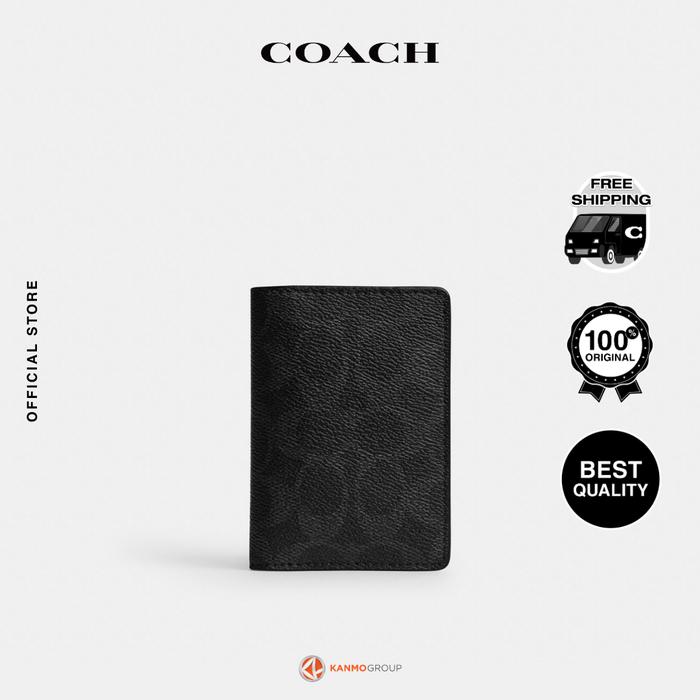 Coach Card Wallet In Signature Upcraftedleather - Dompet Kartu Pria