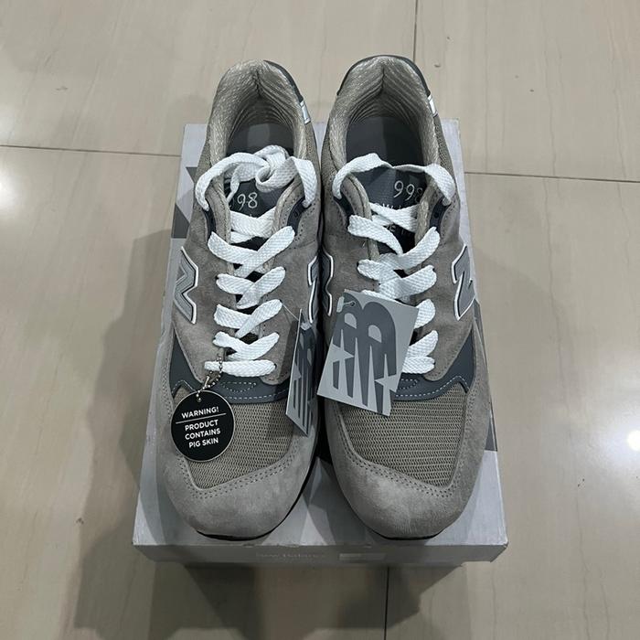 Sneakers Casual NB 998 Made In USA (U998GR) Grey Silver 100% Original