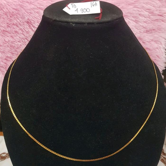 KL198J152J Kalung model italy cemet emas kuning asli 4.900gr 50cm 16K