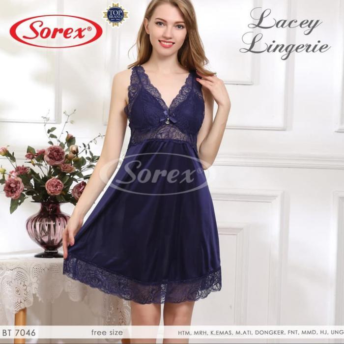 Ready Siap Kirim!! BAJU TIDUR SEXY LINGERIE SOREX 7046 BAHAN SATIN
