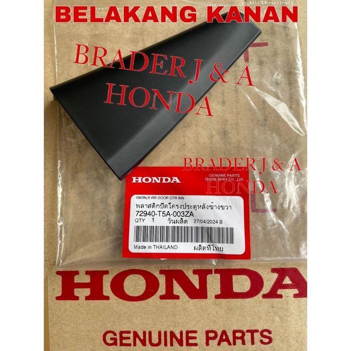TUTUP COVER GARNISH PINTU DALAM BELAKANG JAZZ GK5 RS 2014 2015 2016 2017 2018 2019 2020 2021 HONDA 7