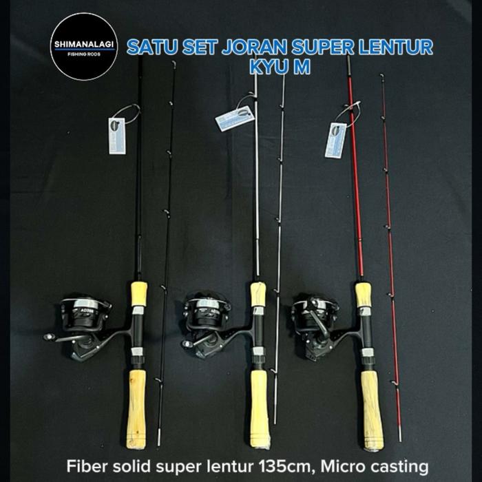 Satu set joran KYU M joran Micro casting wader joran super lentur shimanalagi