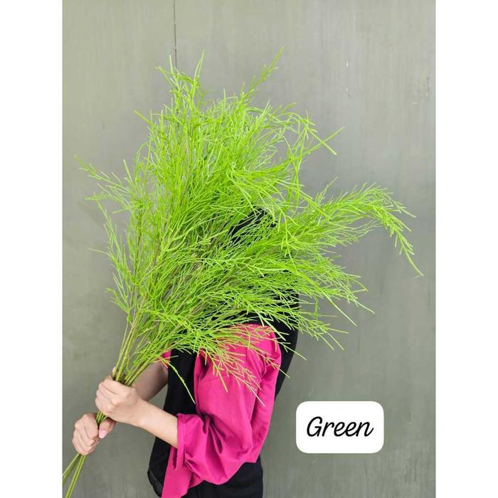 BUNGA ARTIFICIAL CEMARA SALJU NEW DAUN PALSU DEKORASI HIAS CEMARA
