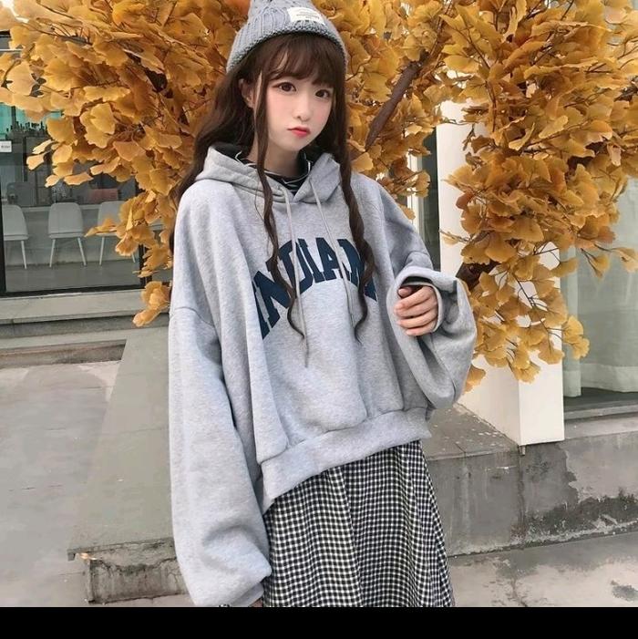 S - XXXXXL(6XL) Hoodie CROP INDIAN Jumbo Bigsize Jaket Fleece Korean Style Wanita Pria Oversize Ulzz