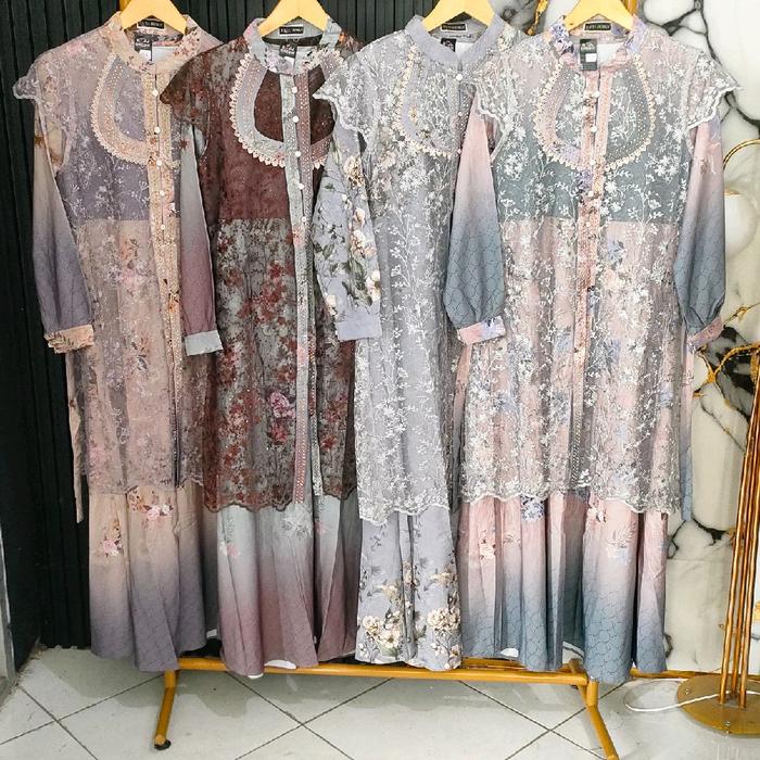 gamis dewasa raffa design rompi