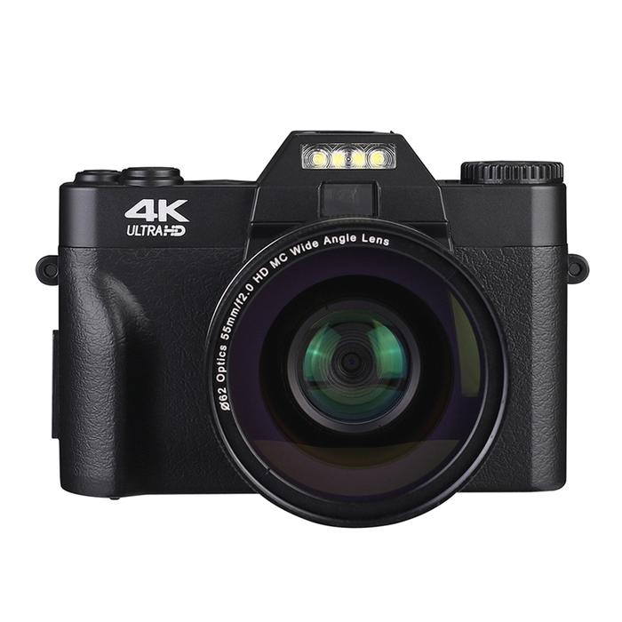 Kamera Digital 4K Kamera 3.0 Inci LCD Kamera Video Layar Lipat 16X