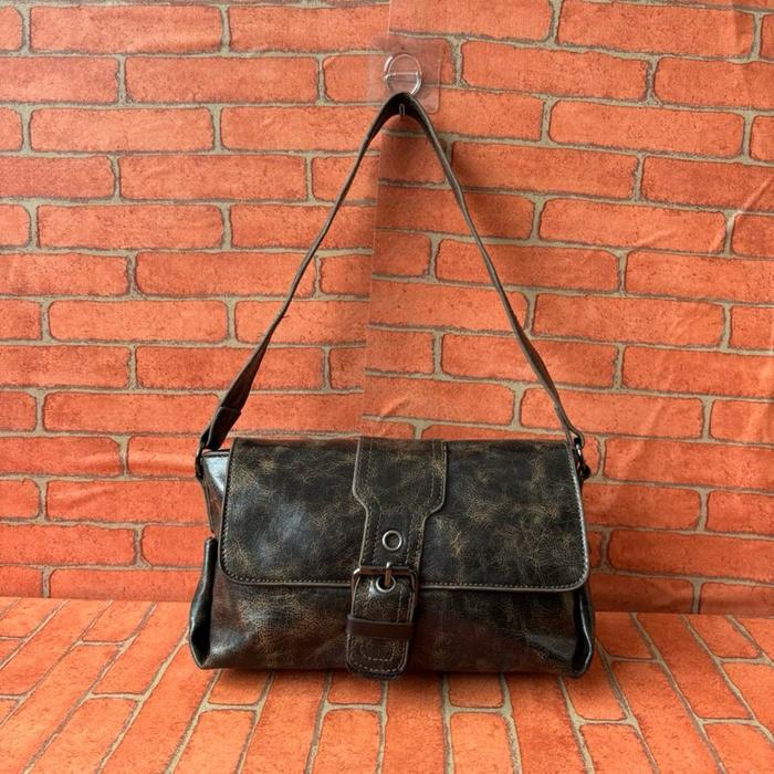 TAS SHOULDER KULIT WANITA SECOND BRANDED BROWN / TAS TOTE WANITA KULIT SECOND