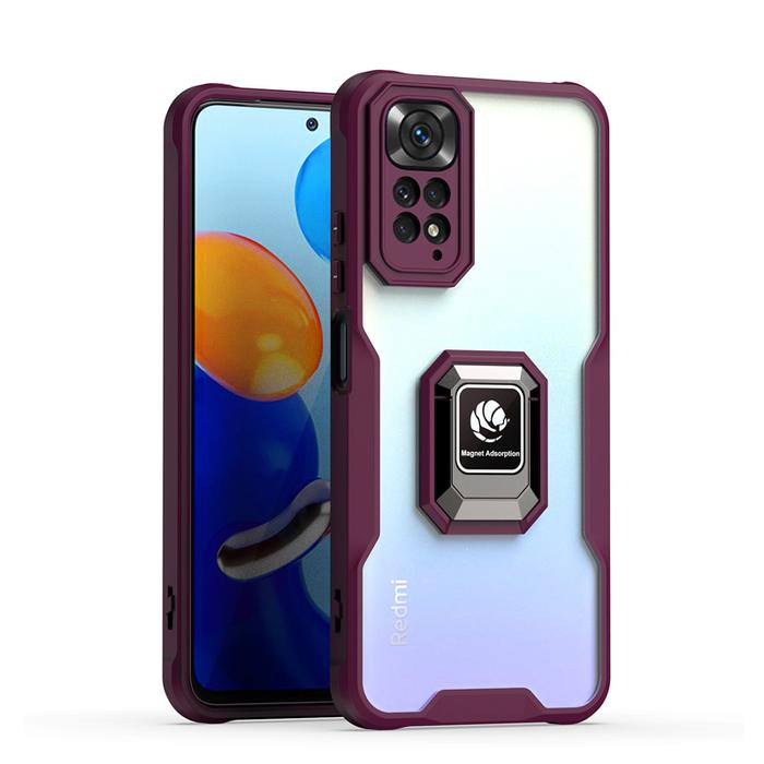 Transparent Magnetic Case For Xiaomi Redmi Note 11 11E 10 9 12 Pro