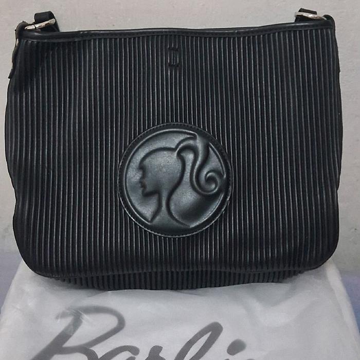tas barbie kuncir hitam non ori bisa selempang bisa shoulder