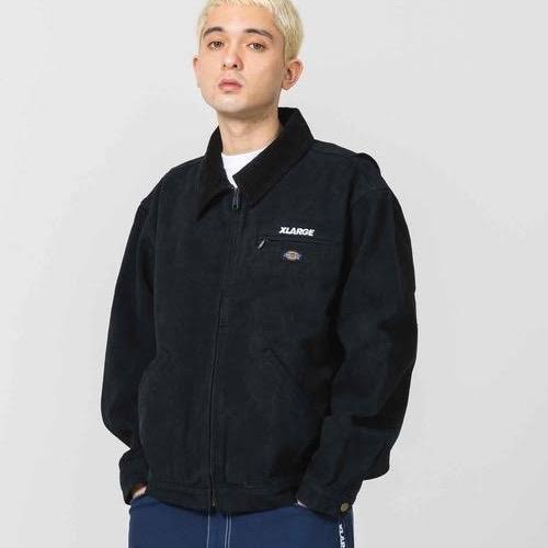Dickies collabs Xlarge Detroit Jacket canvas black stone washed unlined