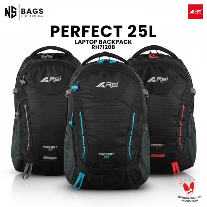 Tas Ransel Pria Perfect 25 Liter Arei Outdoorgear - Backpack Sekolah Traveling Unisex Original