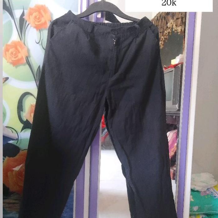 Celana Kulot linen preloved 20ribu