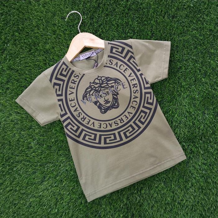 kaos lengan pendek anak cowo motif versace