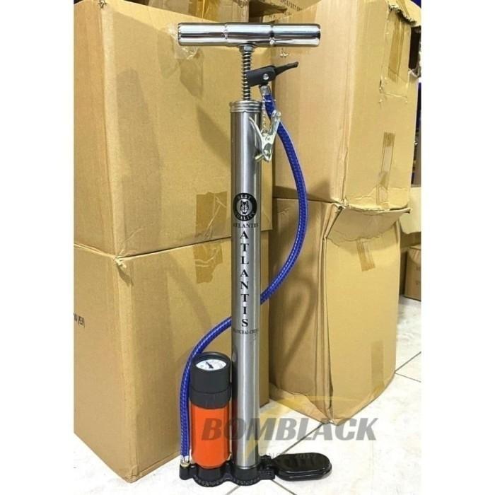Pompa Ban Motor + GRATIS ADAPTOR BOLA Pompa Sepeda Motor Pompa Sepeda Dan Motor Pompa Angin Ban Moto