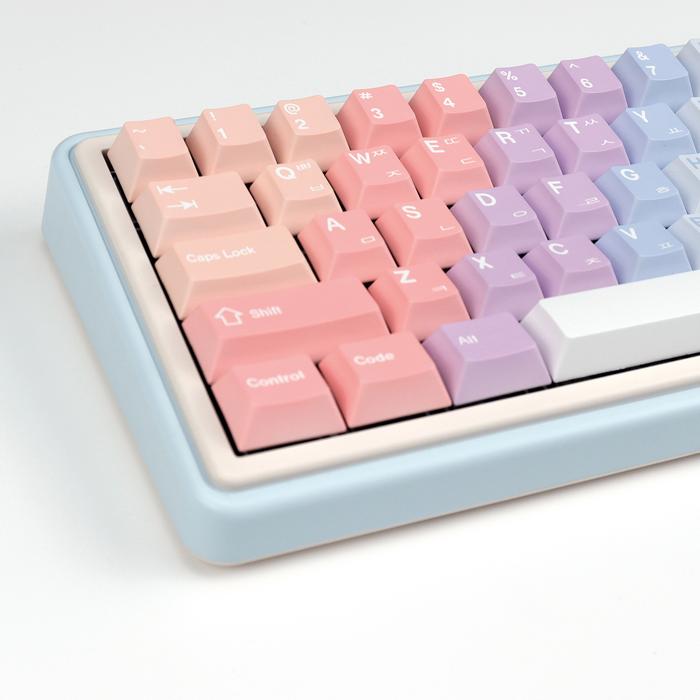 KBDiy Korean Dreamscape Keycap PBT Hangul Cherry Profile Keycaps Custom Alice Split Space ISO for Bl