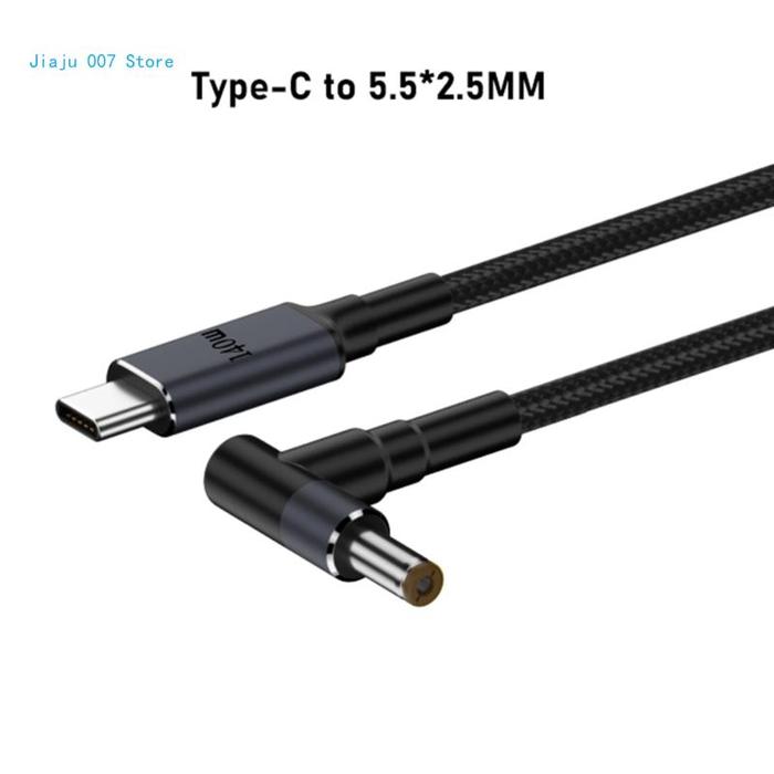 140W Type C to DC5.5x2.5mm 4.5x3.0mm 5.5x2.1mm 6.0x3.7mm 7.4x5.0mm Male PD Power Cable for Laptop No
